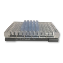96-Well Side Pull Bar Magnet PCR Separation Plate + Clear Top