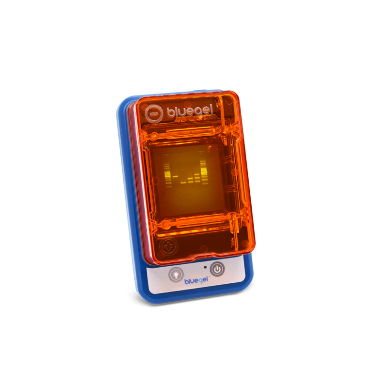 blueGel™ electrophoresis with built-in transilluminator